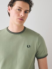 Fred Perry Twin Tipped Logo T-Shirt - Image 3 of 6