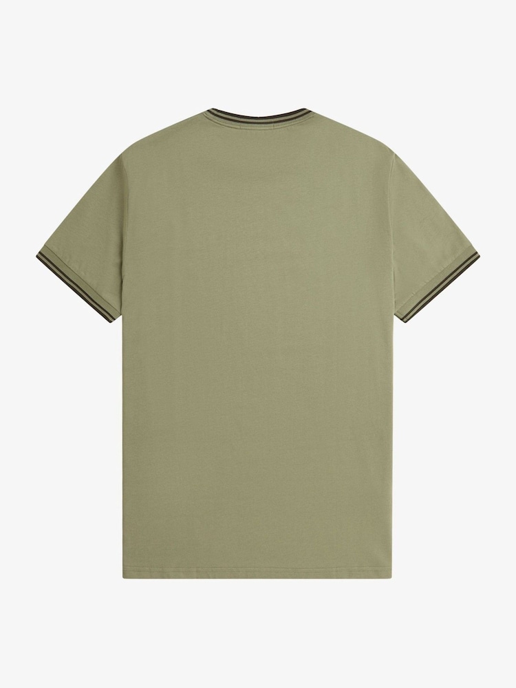 Fred Perry Twin Tipped Logo T-Shirt - Image 6 of 6