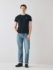 Azul lapislázuli - Fred Perry Twin T-Tipped Logo camiseta - Imagen 2 de 6