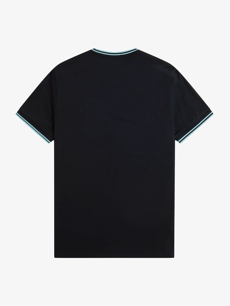 Azul lapislázuli - Fred Perry Twin T-Tipped Logo camiseta - Imagen 6 de 6