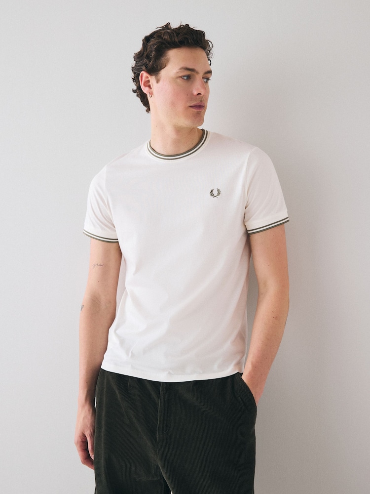 Fred Perry Twin Tipped Logo T-Shirt - Image 1 of 6