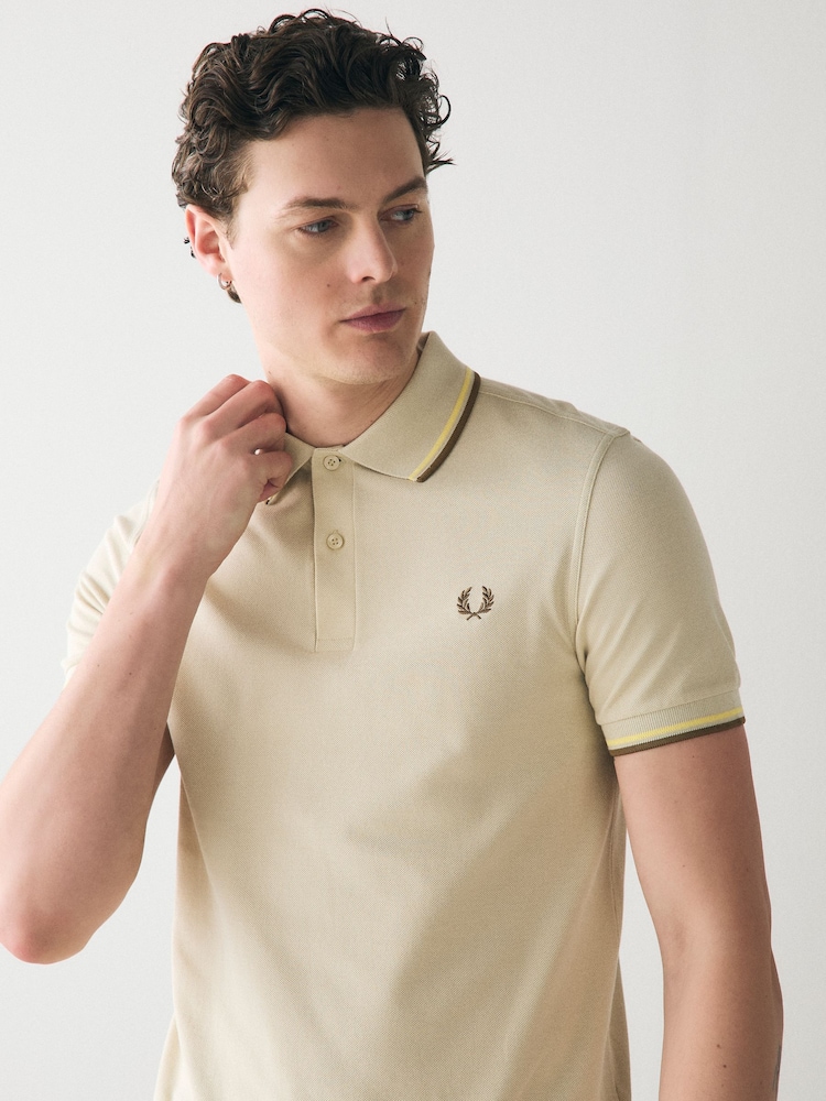 Fred Perry Twin Tipped Polo Shirt - Image 2 of 5 Fred Perry Twin Tipped Polo Shirt - Image 2 of 5