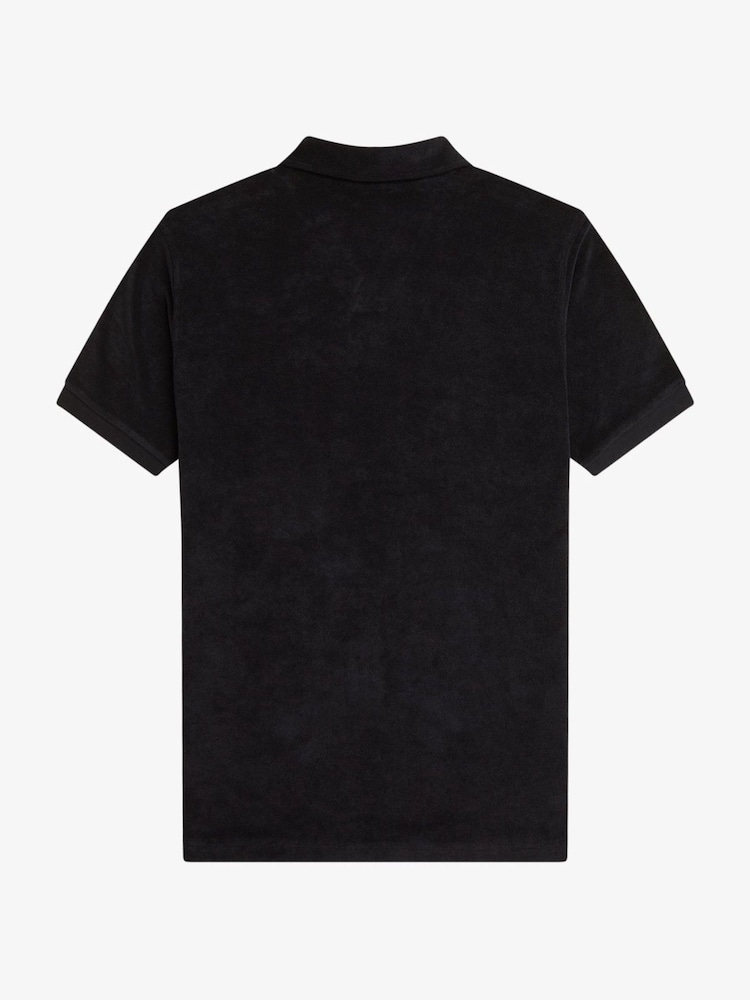 Fred Perry Open Collar Towelling Polo Shirt - Image 3 of 3