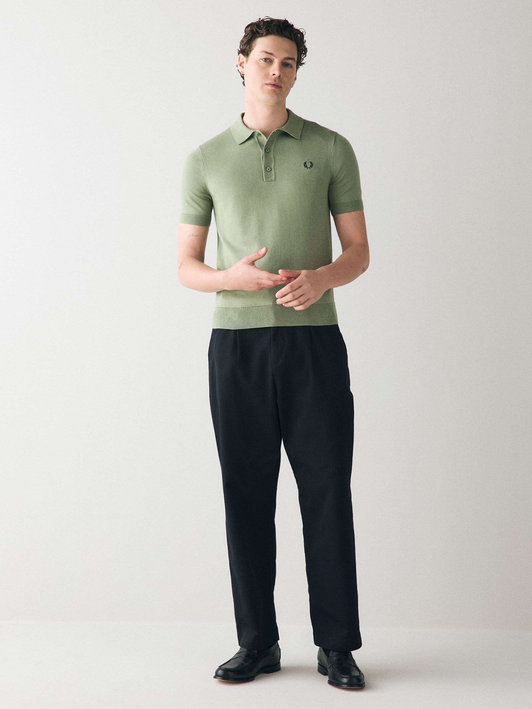 Buy Fred Perry Cotton Knitted Polo Shirt from Next Romania