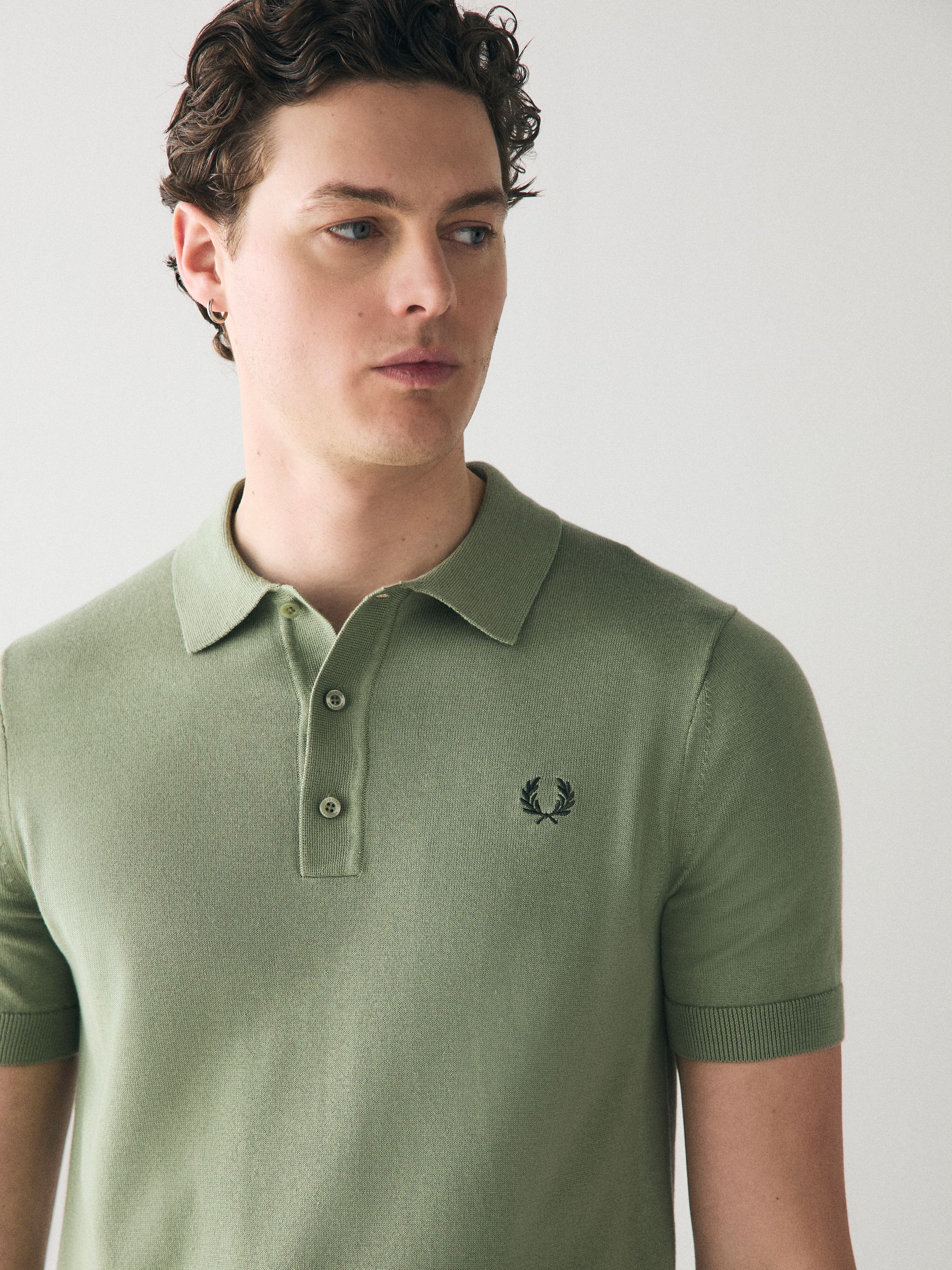Buy Fred Perry Cotton Knitted Polo Shirt from Next Romania