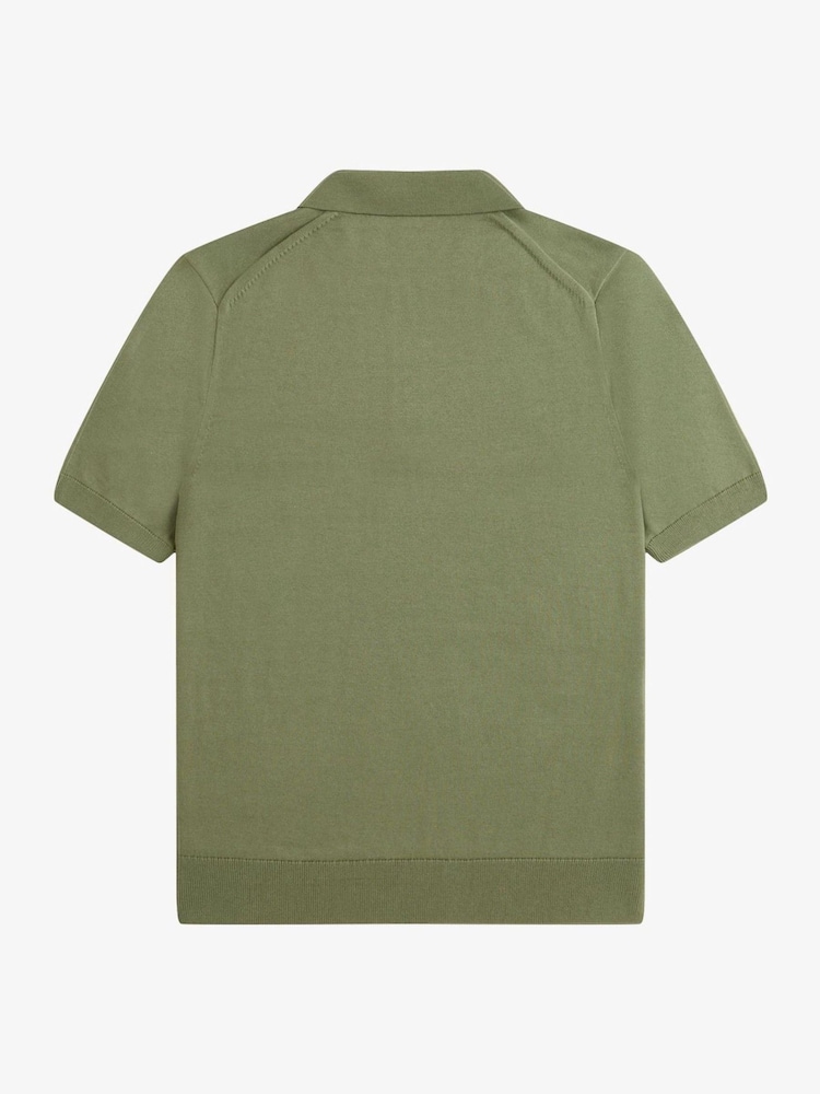 Fred Perry Cotton Knitted Polo Shirt - Image 6 of 6