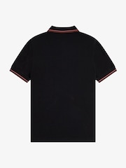 Темно-черный - Рубашка поло с контрастной отделкой Fred Perry - Image 6 of 7