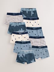 Blue Stars and Stripes Trunks 10 Pack (1.5-16yrs) - Image 1 of 14