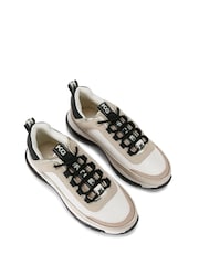 KG Kurt Geiger Natural Legit Lace Up2 Trainers - Image 2 of 5