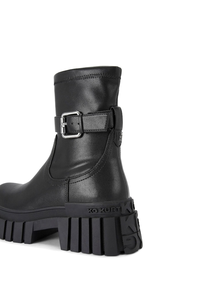 KG Kurt Geiger Tegan Sock Buckle Black Boots - Image 5 of 5