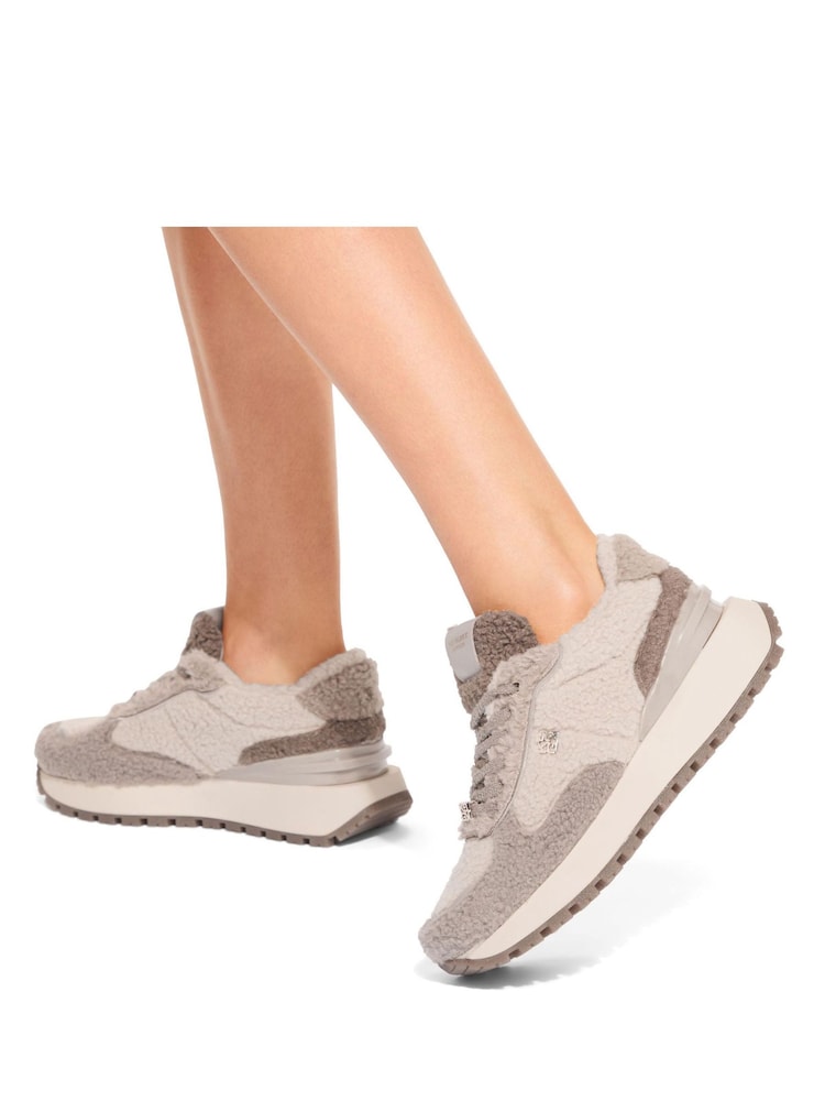 KG Kurt Geiger Natural Louisa Warm Trainers - Image 1 of 5 KG Kurt Geiger Natural Louisa Warm Trainers - Image 1 of 5