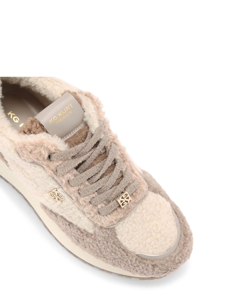 KG Kurt Geiger Natural Louisa Warm Trainers - Image 5 of 5 KG Kurt Geiger Natural Louisa Warm Trainers - Image 5 of 5