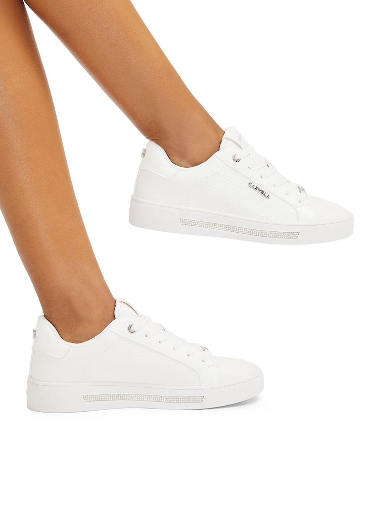 Blanco - Zapatillas con detalle de strass de Carvela - Imagen 1 de 5