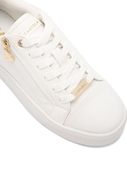 Carvela Statement Zip White Trainers - Image 4 of 6