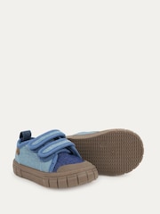 KIDLY Blue Denim Canvas Trainers - Image 4 of 4