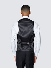 Hawes & Curtis Slim Dinner Black Waistcoat - Image 2 of 3