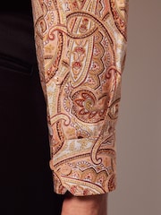 Hawes & Curtis Pink Royal Paisley 100% Cotton Shirt - Image 4 of 4