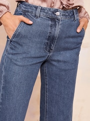 Mittelblau - Friends Like These elegante Jeans mit weitem Bein - Bild 4 von 4