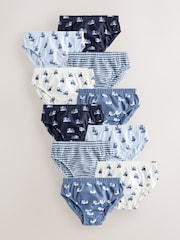 Blue Transport Briefs 10 Pack (1.5-10yrs) - Image 1 of 14
