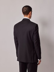 Hawes & Curtis Slim Dinner Double Breasted Black Suit Jacket - Image 2 of 3