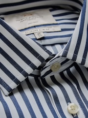 Hawes & Curtis Slim Non-Iron Bold Stripe 100% Cotton Blue/White Shirt - Изображение 3 из 3