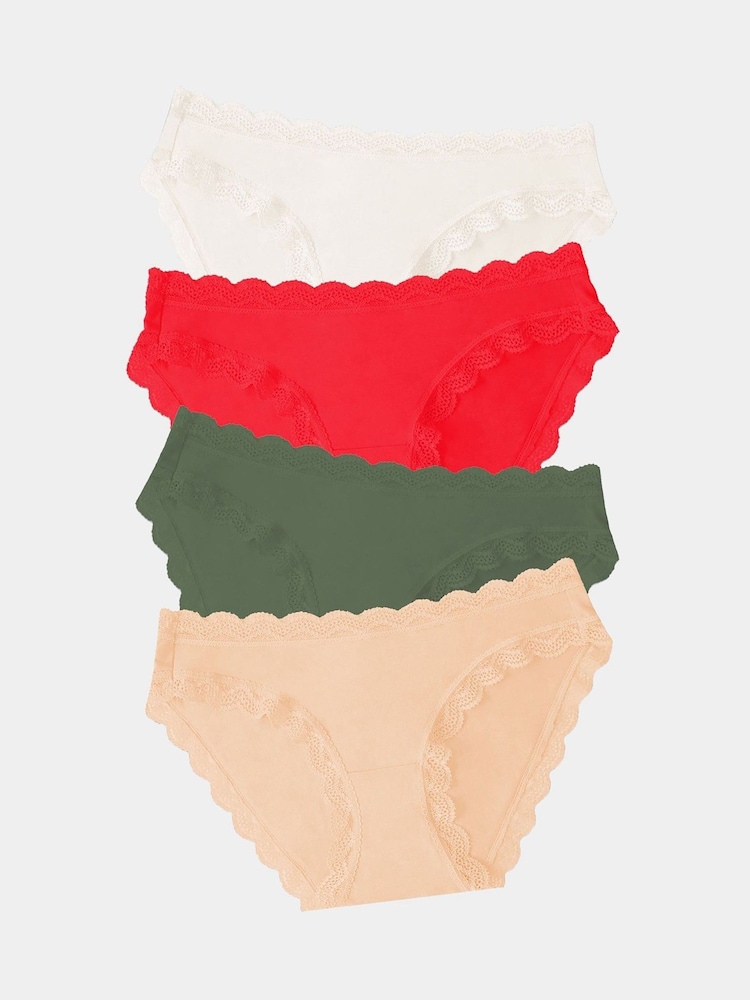 Stripe & Stare Original Knickers 4 Pack - Image 1 of 9