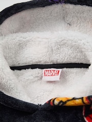 Vanilla Underground Black Boys Marvel Blanket Hoodie - Image 4 of 6