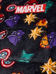 Vanilla Underground Black Boys Marvel Blanket Hoodie - Image 6 of 6