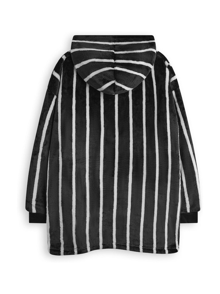 Vanilla Underground Black Unisex Kids Disney Nightmare Before Christmas Blanket Hoodie - Image 2 of 6