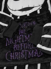 Vanilla Underground Black Unisex Kids Disney Nightmare Before Christmas Blanket Hoodie - Image 4 of 6