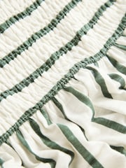 Green/Ecru Print Bandeau Frill Summer Midi Dress - Image 7 of 8