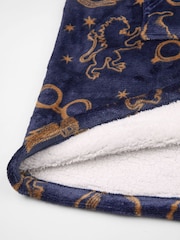 Vanilla Underground Blue Girls Harry Potter Blanket Hoodie - Image 4 of 6