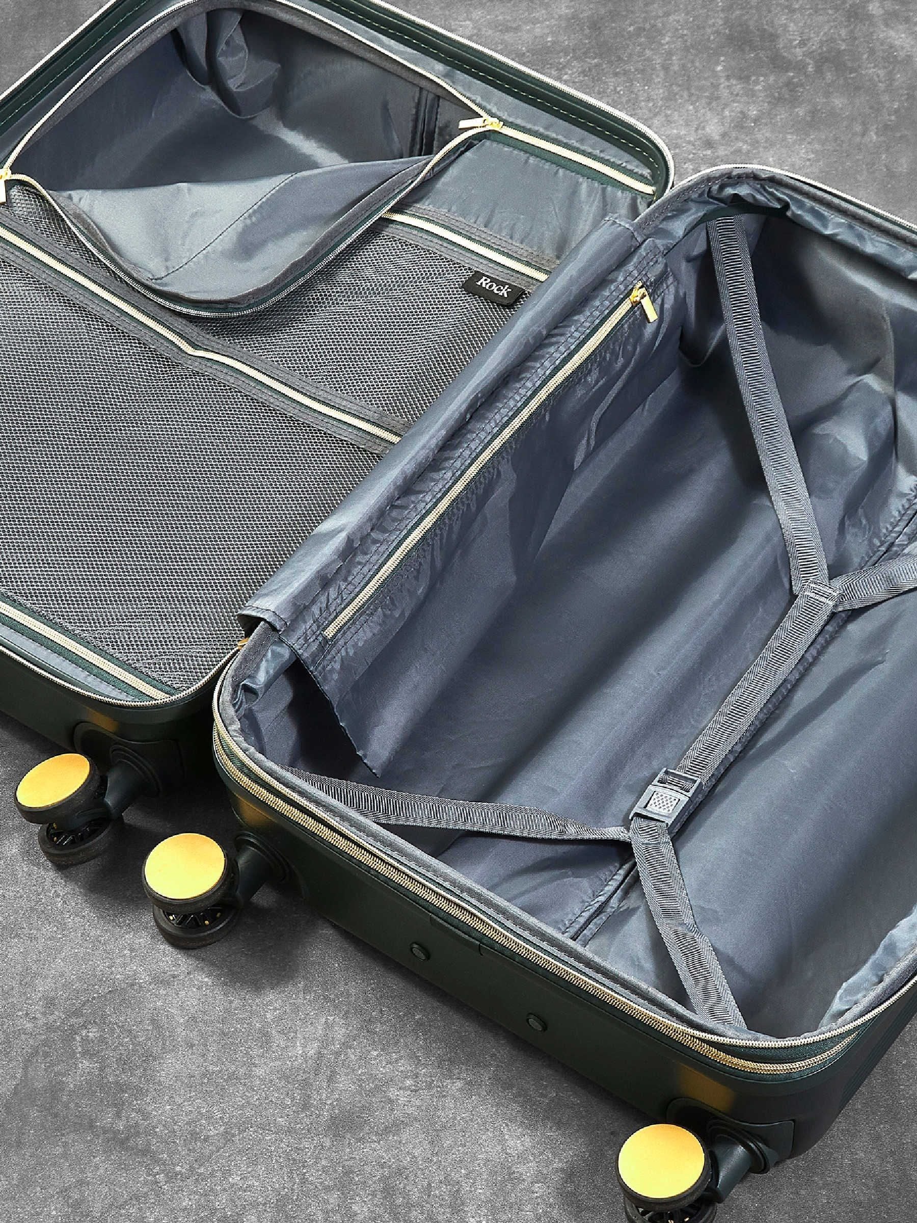 Buy Rock Luggage Green Large Aria Suitcase from Next USA