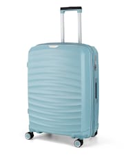 Rock Luggage Medium Blue Sunwave Suitcase - Image 2 of 6