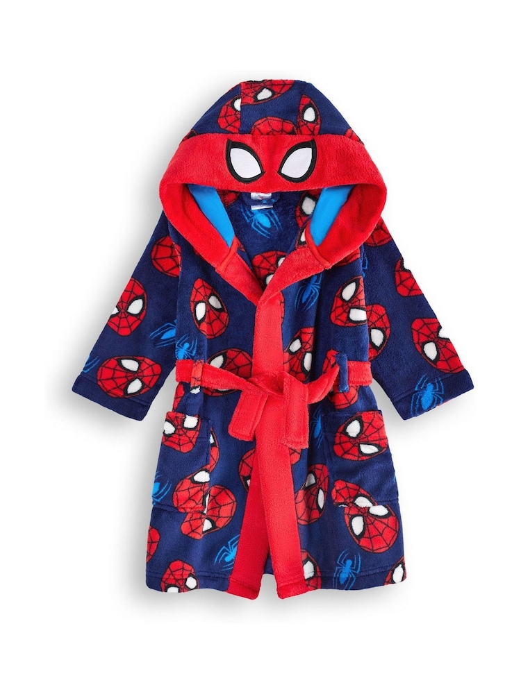 Vanilla Underground Red Spider-Man Boys Dressing Gown - Image 1 of 6