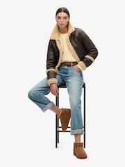 Superdry Suede Sherpa Mini gležnjarji - Slika 6 iz 6
