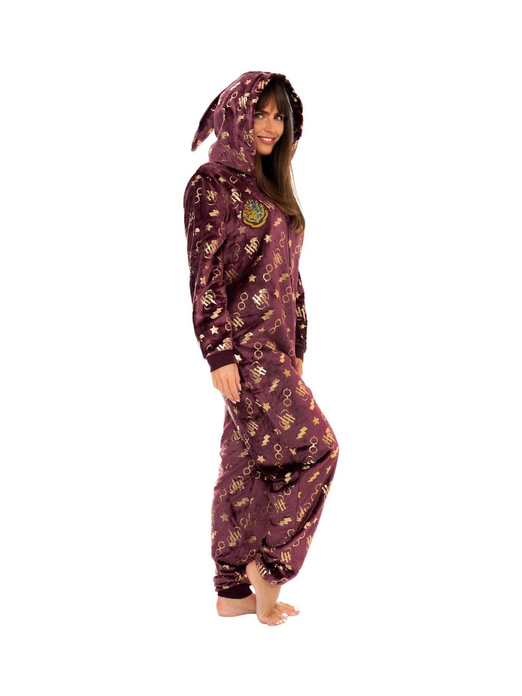 Character Red Harry Potter Gryffindor Fleece All-In-One With Pointed Hood - Image 2 of 4