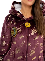 Character Red Harry Potter Gryffindor Fleece All-In-One With Pointed Hood - Image 3 of 4