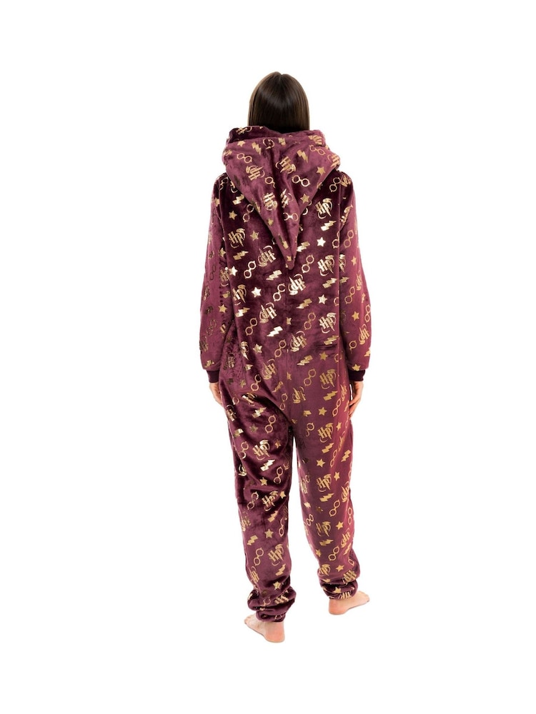 Character Red Harry Potter Gryffindor Fleece All-In-One With Pointed Hood - Image 4 of 4