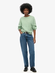 Superdry Green Brushed Crew Neck Jumper - Image 3 of 3