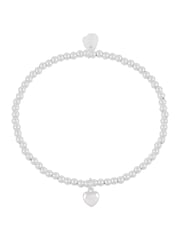 Estella Bartlett Silver Tone Puffed Heart Sienna Bracelet - Image 1 of 3