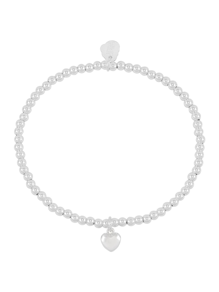 Estella Bartlett Silver Tone Puffed Heart Sienna Bracelet - Image 1 of 3