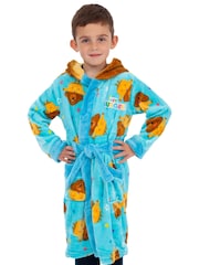Character Blue Hey Duggee Fleece Dressing Gown - Image 3 of 6