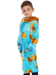 Character Blue Hey Duggee Fleece Dressing Gown - Image 4 of 6