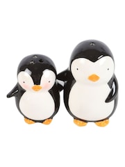 Something Different Black and White Hugging Christmas Penguins Salt and Pepper Shakers - Image 3 of 5