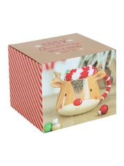 Something Different Brown Christmas Reindeer Mug and Socks Set - Image 5 of 5