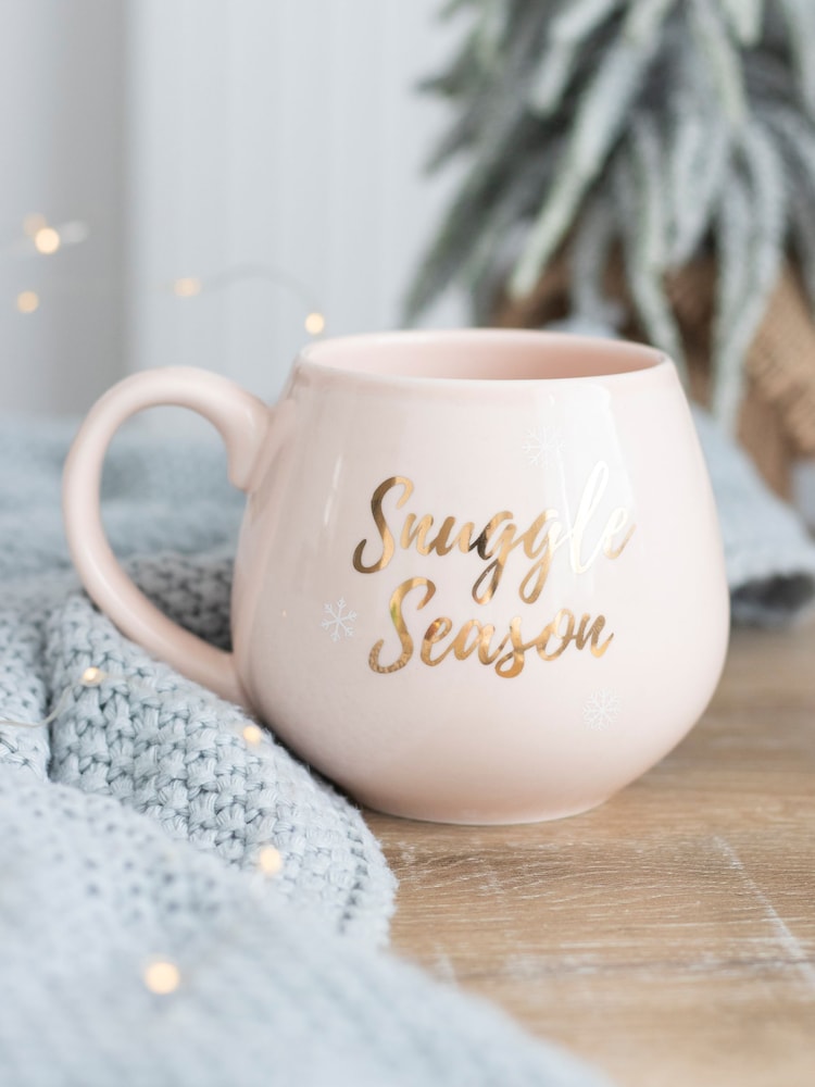 Something Different Pink/Gold Snuggle Season Ceramic Mug - Image 1 of 4