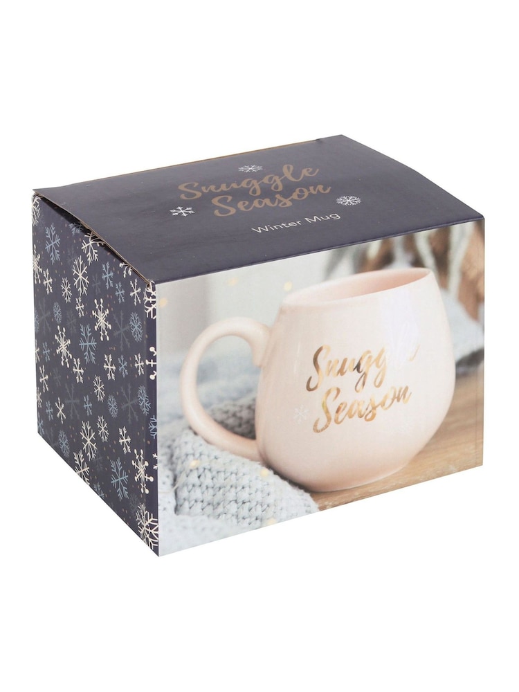 Something Different Pink/Gold Snuggle Season Ceramic Mug - Image 4 of 4