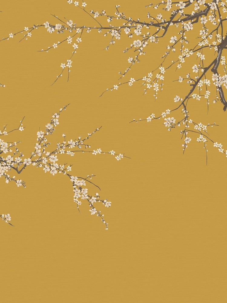 Graham & Brown Tumeric Sakura Fixed 4M Mural - Image 2 of 4