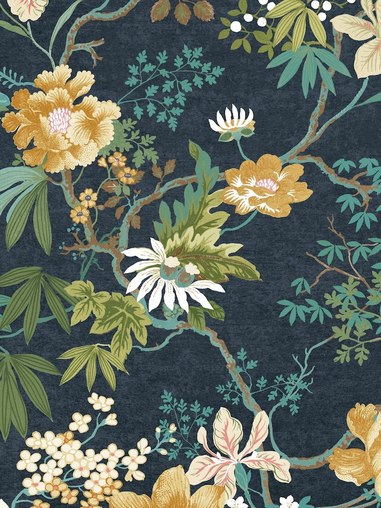 Graham & Brown Midnight Kimono Fixed 4M Mural - Image 2 of 3